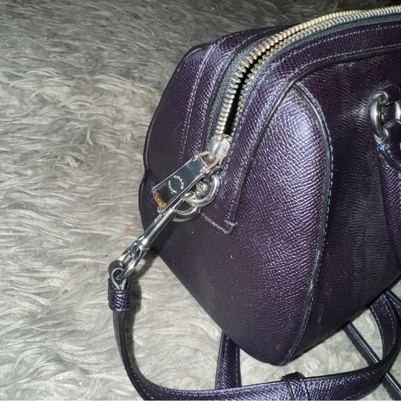 Coach Rowan Satchel Bag Navy Blue - Picture 8 of 15